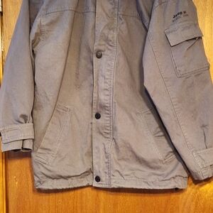 Jeep Zip Up Jacket in Olive Green Size M